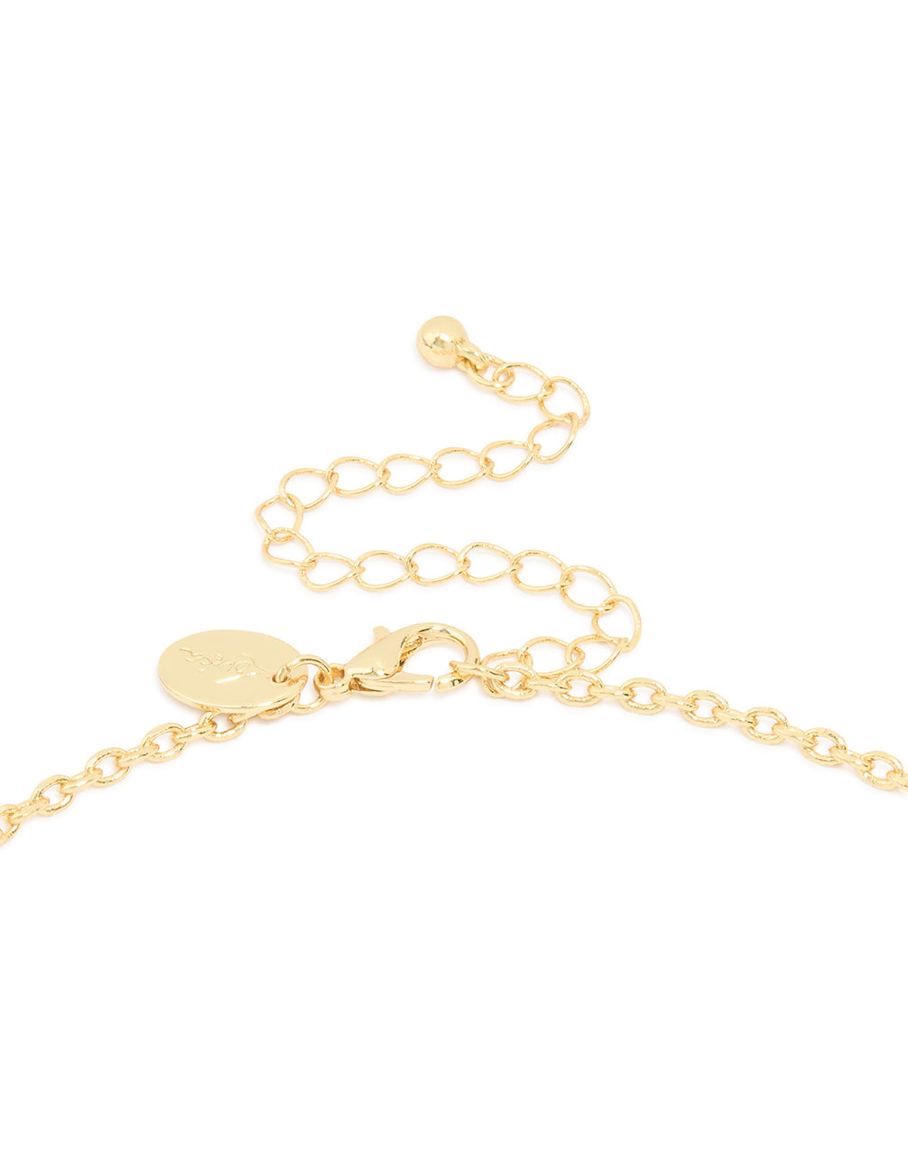 Gold Plated Hands & Heart Necklace