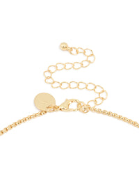 Gold Plated Diamante Cross Necklace - link has visual effect only