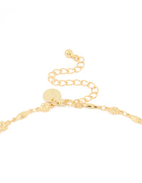Gold Textured Cross Necklace - link has visual effect only