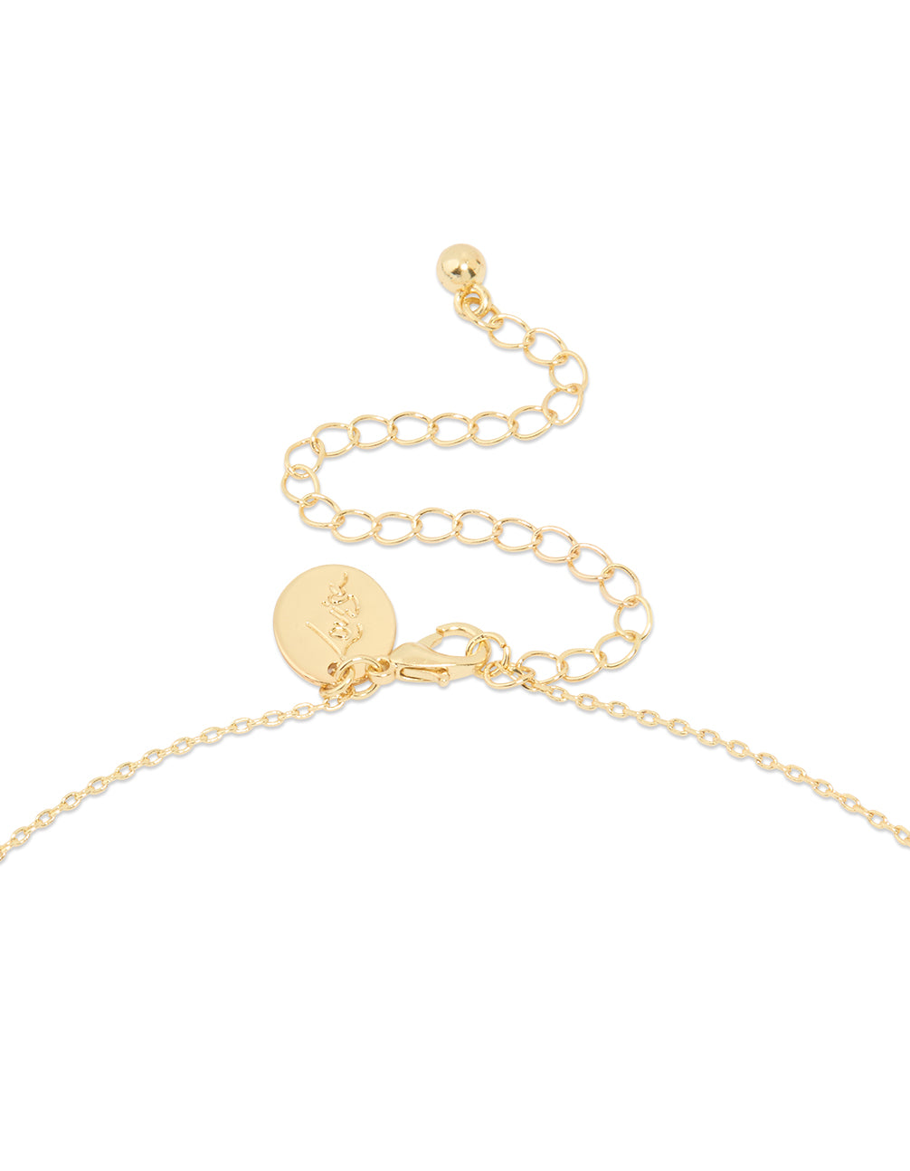 Gold Plated Cubic Zirconia Floral Teardrop Necklace