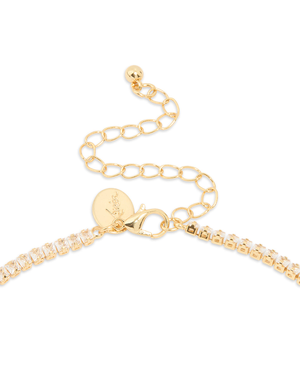 Gold Plated Cubic Zirconia Classic Tennis Necklace