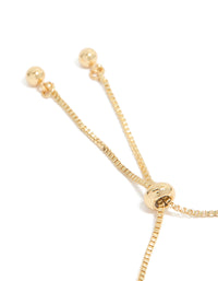Gold Plated Cubic Zirconia Infinity Toggle Bracelet - link has visual effect only