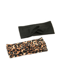 Animal Print Twisted Stretch Headbands 2-Pack - link has visual effect only