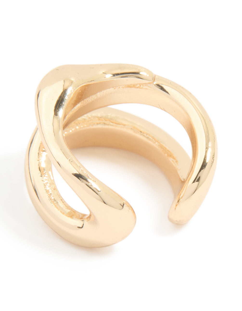 Gold Plated Multi-Row Ear Cuff