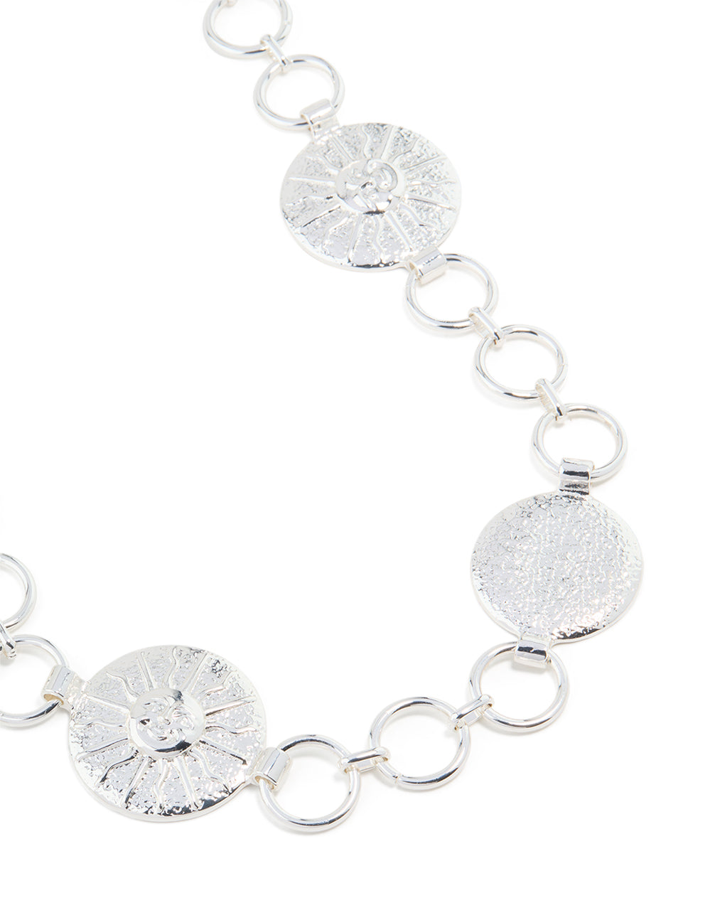 Silver Celestial Sun Linked Belt