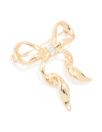 Gold Diamante Mini Bow Brooch - link has visual effect only