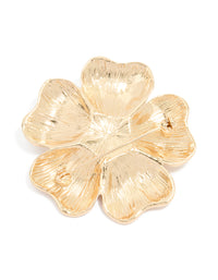 Gold Pearl Floral Brooch - link has visual effect only