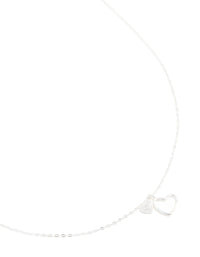 Sterling Silver Cubic Zirconia Double Heart Necklace - link has visual effect only