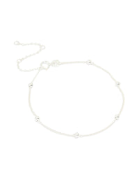 Sterling Silver Large Station Bracelet - link has visual effect only
