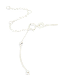 Sterling Silver Large Station Bracelet - link has visual effect only