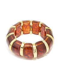 Gold Brown Acrylic Bangle - link has visual effect only