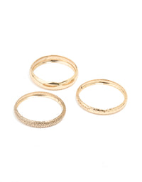 Gold Stacking Bangles 3-Pack - link has visual effect only