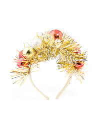 Red & Gold Bauble Tinsel Headband - link has visual effect only