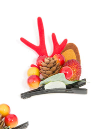 Berry & Reindeer Hair Clips 2-Pack - link has visual effect only