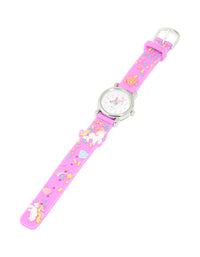 Kids Pink Unicorn Confetti Watch - link has visual effect only