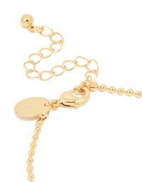 Gold Plated Cubic Zirconia Round Bezel Bracelet - link has visual effect only