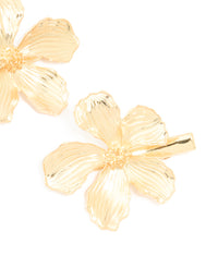 Gold Detailed Flower Claw Clips 2-Pack - link has visual effect only
