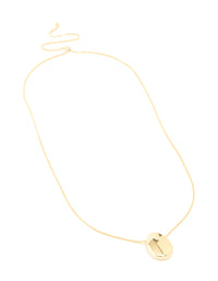 Gold Plated Pebble Long Toggle Necklace - link has visual effect only