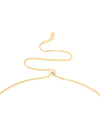 Gold Plated Pebble Long Toggle Necklace - link has visual effect only