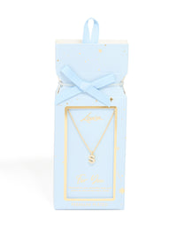 Gold Plated Brass Cubic Zirconia Letter S Necklace - link has visual effect only