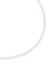 Sterling Silver Cubic Zirconia Tiny Tennis Bracelet - link has visual effect only