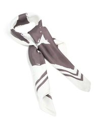 Monochrome Half Circle Fabric Scarf - link has visual effect only