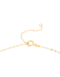 Gold Plated Sterling Silver Bean Pendant Necklace - link has visual effect only