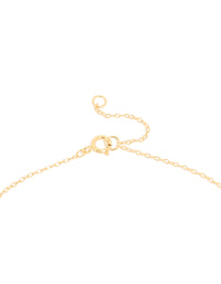 Gold Plated Sterling Silver Cubic Zirconia Pavé Letter J Pendant Necklace - link has visual effect only