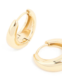 Waterproof Gold Plated Stainless Steel Mini Huggie Earrings - link has visual effect only