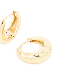 Waterproof Gold Plated Stainless Steel Mini Huggie Earrings - link has visual effect only