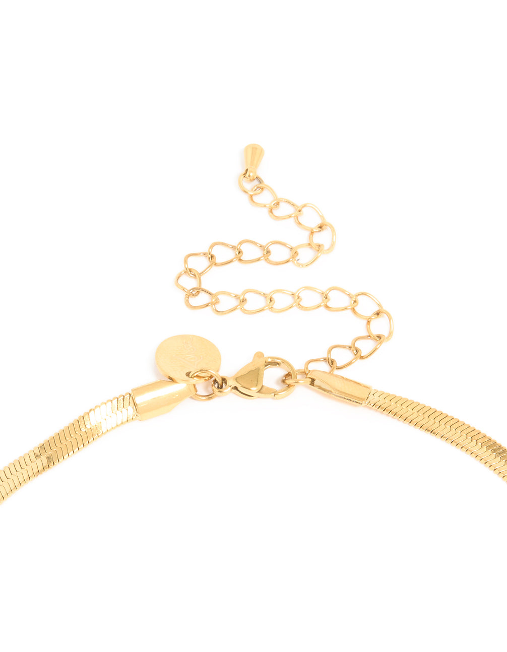 Waterproof Gold Plated Stainless Steel Snake Chain Necklace