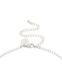 Waterproof Stainless Steel Cubic Zirconia Tennis Necklace - link has visual effect only