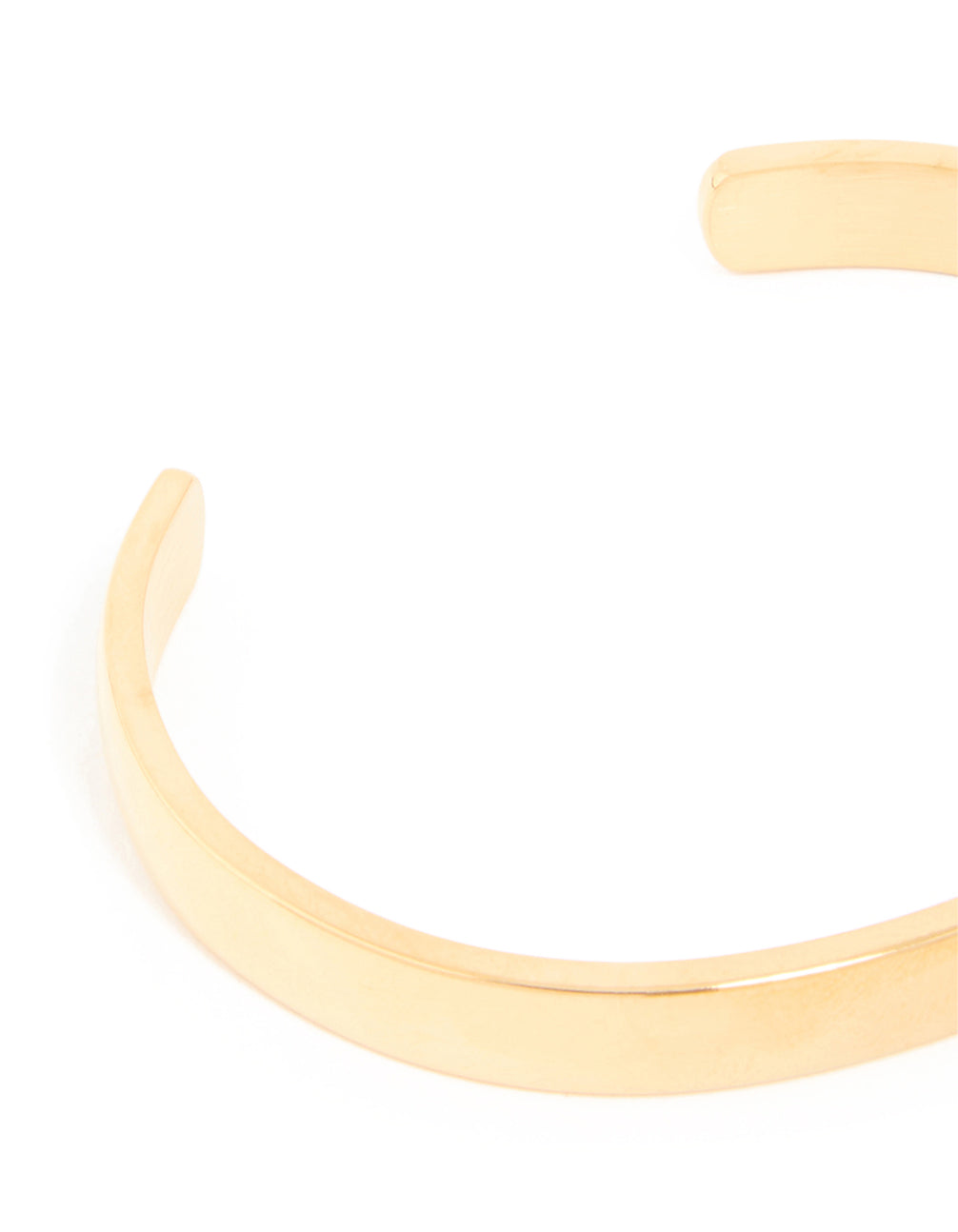Waterproof Gold Plated Stainless Steel Smooth Wrist Cuff