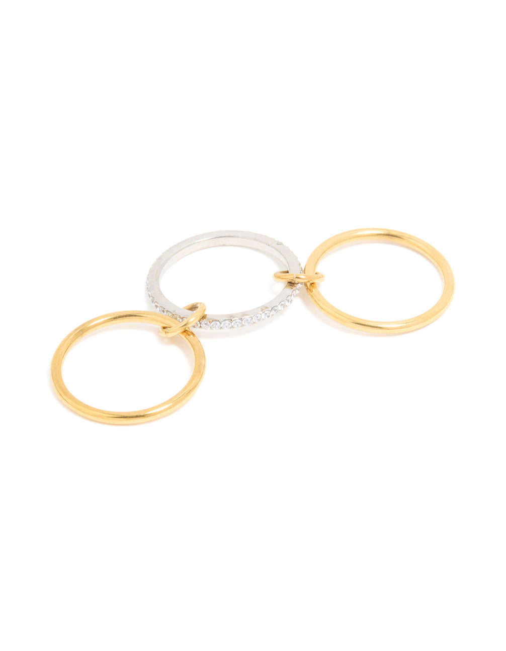 Waterproof Gold Plated Stainless Steel Rondell Spinner Ring