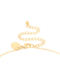 Waterproof Gold Plated Stainless Steel Large Bubble Letter Q Necklace - link has visual effect only