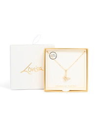 Gold Plated Cubic Zirconia Spinning Butterfly Necklace - link has visual effect only