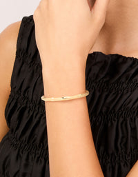 Gold Plated Twisted Toggle Bangle - link has visual effect only