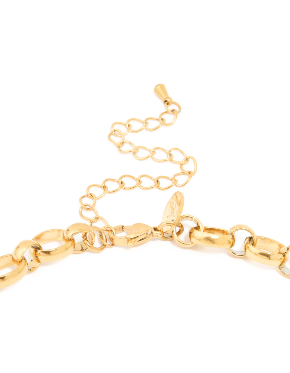 Waterproof Gold Plated Stainless Steel Interlocking Chain Necklace