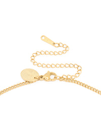 Waterproof Gold Plated Stainless Steel Aries Circle Zodiac Sign Necklace - link has visual effect only