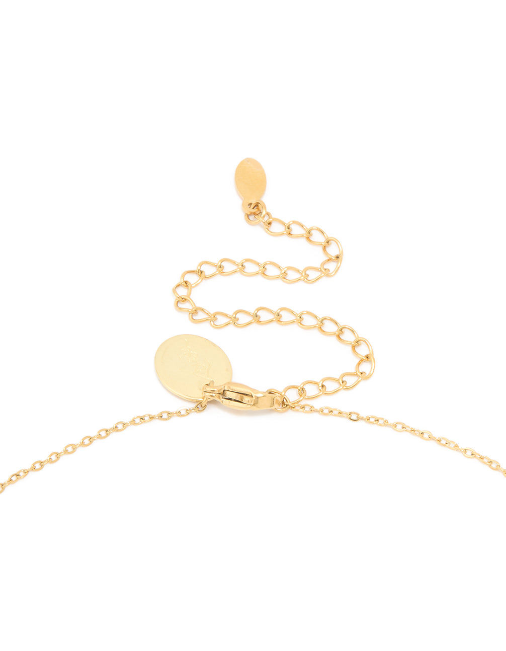 Waterproof Gold Plated Stainless Steel Cubic Zirconia Taurus Zodiac Sign Necklace