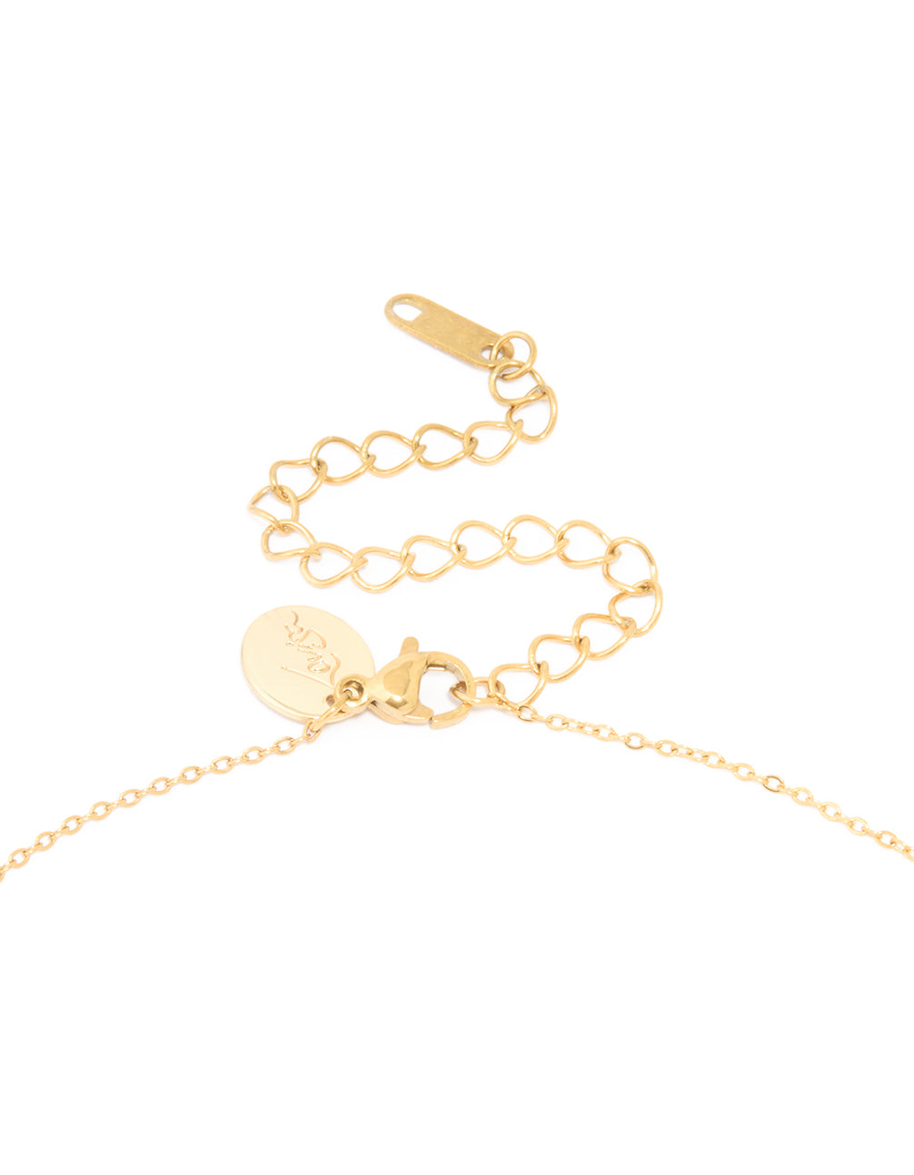 Waterproof Gold Plated Stainless Steel Cubic Zirconia Cancer Zodiac Sign Necklace