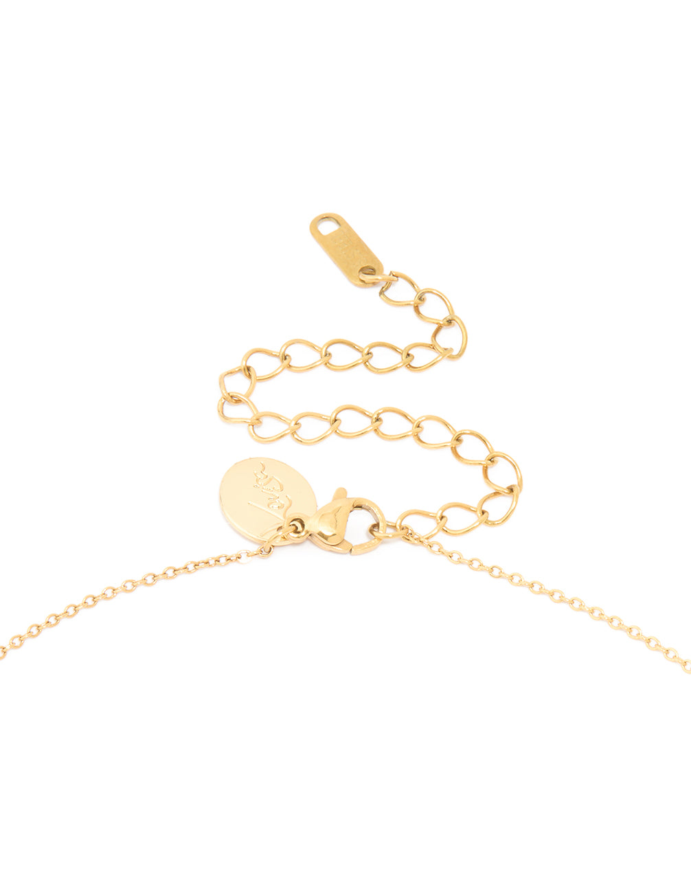 Waterproof Gold Plated Stainless Steel Cubic Zirconia Capricorn Zodiac Sign Necklace