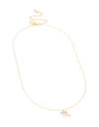 Waterproof Gold Plated Stainless Steel Cubic Zirconia Scorpio Necklace - link has visual effect only