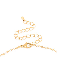 Waterproof Gold Plated Stainless Steel Angel Number 666 Necklace - link has visual effect only