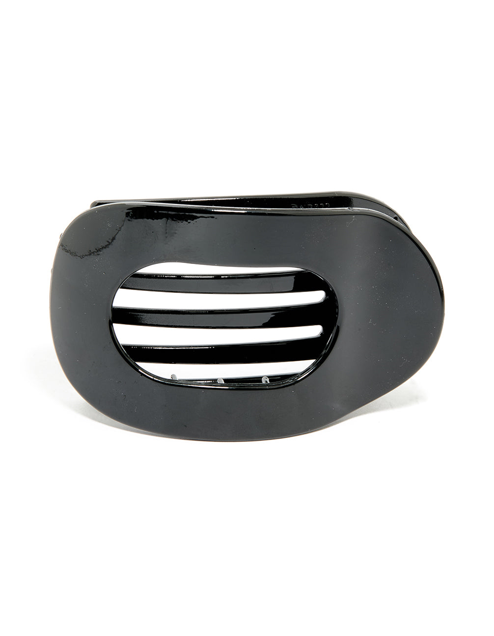 Black Large Skinny Oval Hair Claw Clip