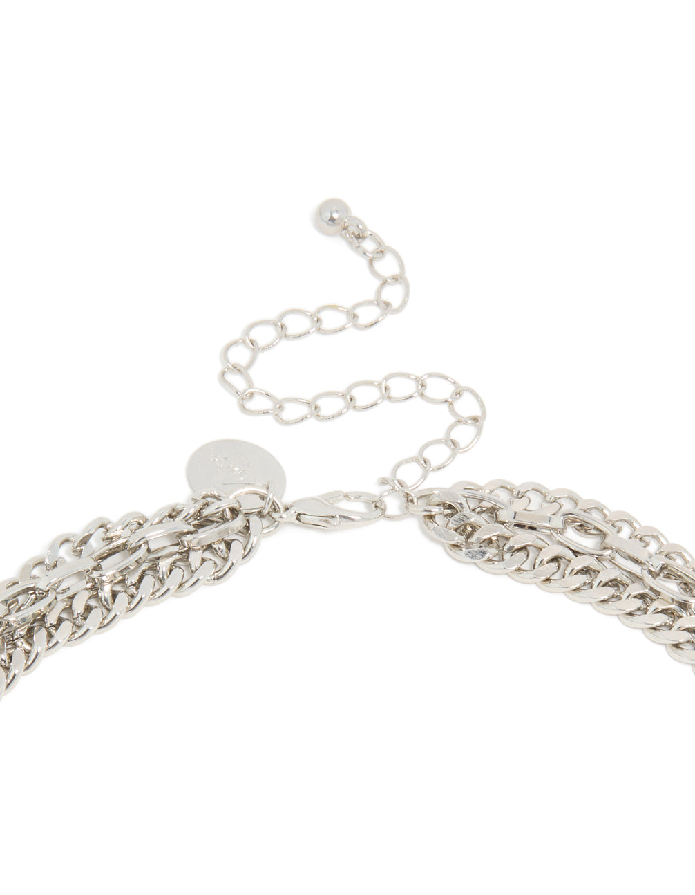 Silver Heart & Cross Gothic Layered Necklace
