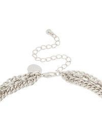 Silver Heart & Cross Gothic Layered Necklace - link has visual effect only