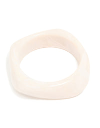 Cream Acrylic Marble Bangle - link has visual effect only