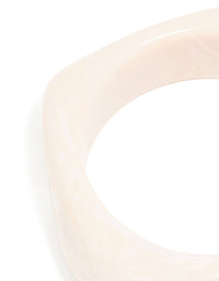 Cream Acrylic Marble Bangle - link has visual effect only