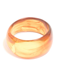 Brown Acrylic Large Bangle - link has visual effect only